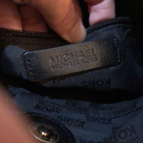 Michael, Michael Kors signature, Crossbody bag, MK logo, brown and black - Picture 3 of 6